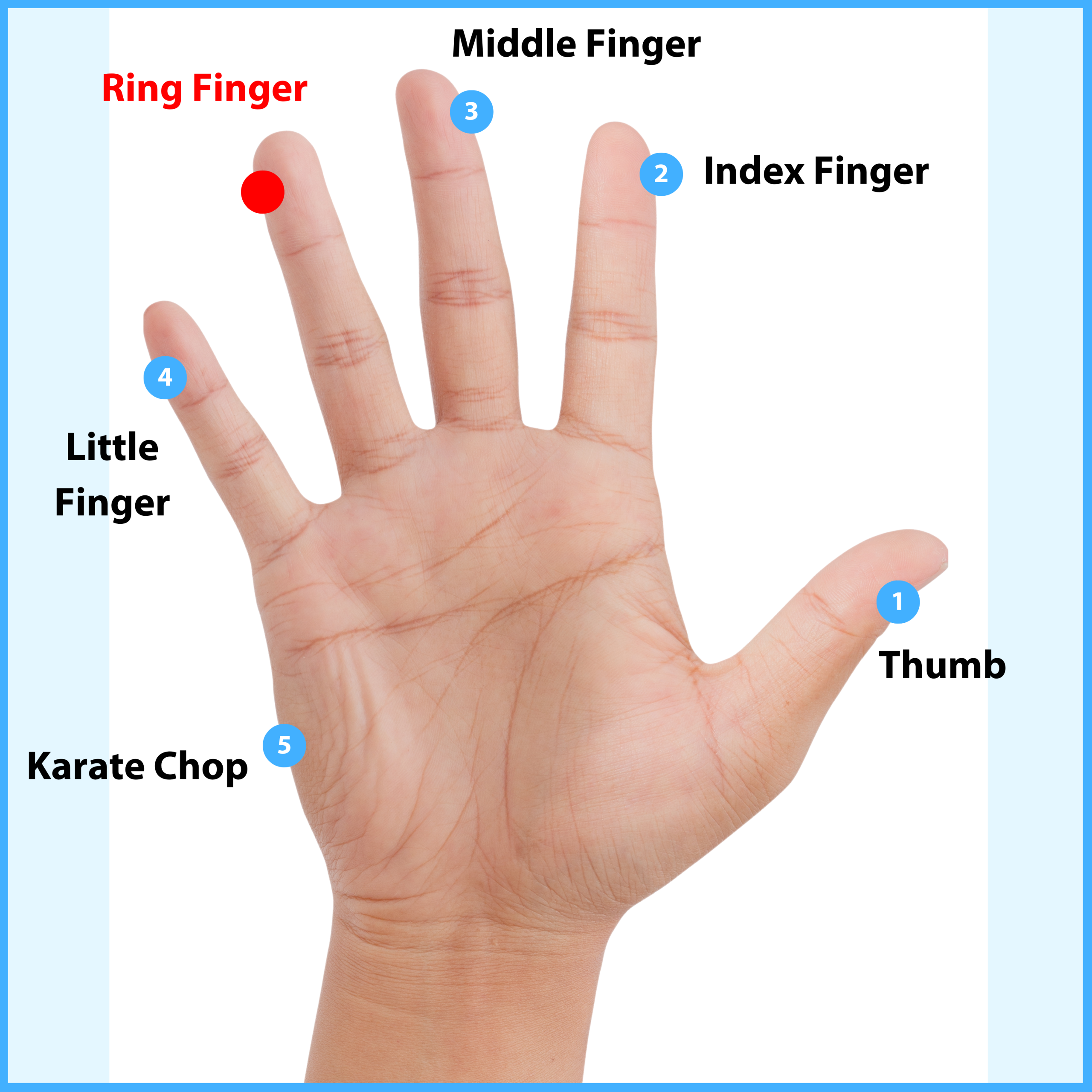 EFT Tapping hand points