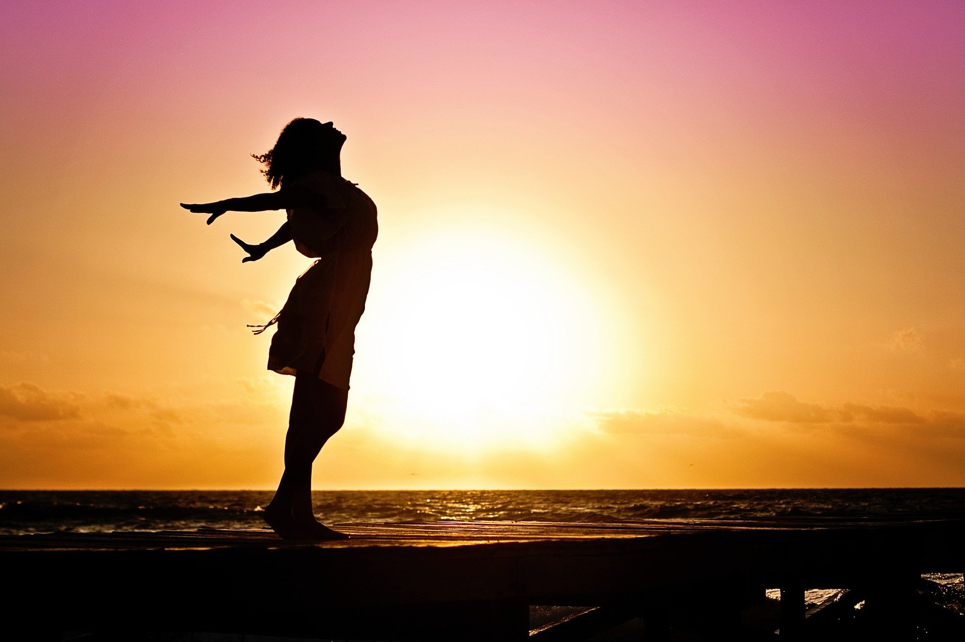 Mental health professional healed traumatic event and post traumatic stress to feel freedom